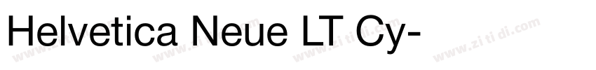 Helvetica Neue LT Cy字体转换